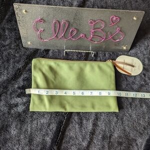 NWT Threshold Zippered Faux Suede Pouch